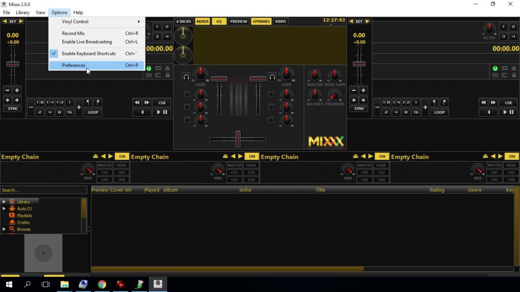 Showing how to set up Mixxx with Centova Cast and bxhosting,com